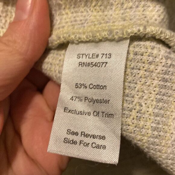 Cabi Lemon Zest cream Blazer one button tweed suit jacket -4 - Picture 8 of 10